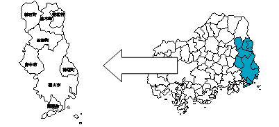 福山・府中地域の地図