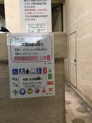 東館１階カウンター案内表示