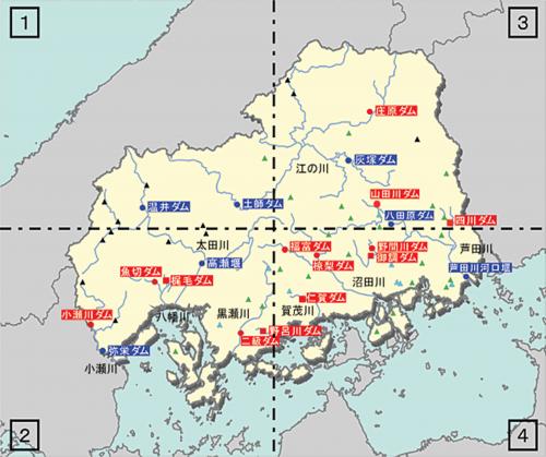 ダムの位置図（全体）