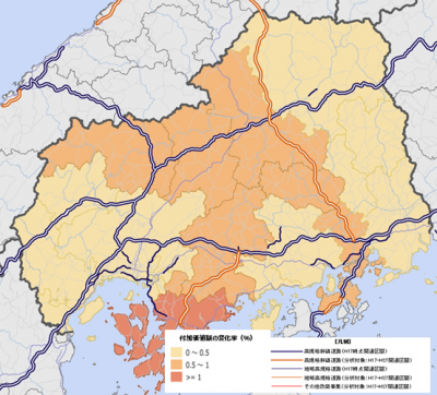 効果の市町別分布