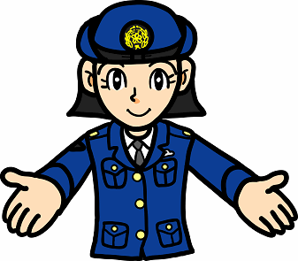 女性警察官のイラスト