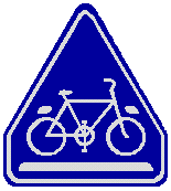 自転車横断帯の道路標識