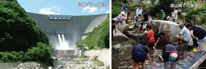 温井ダム，深山峡