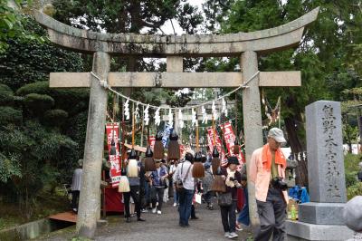 熊野町の筆祭りの様子