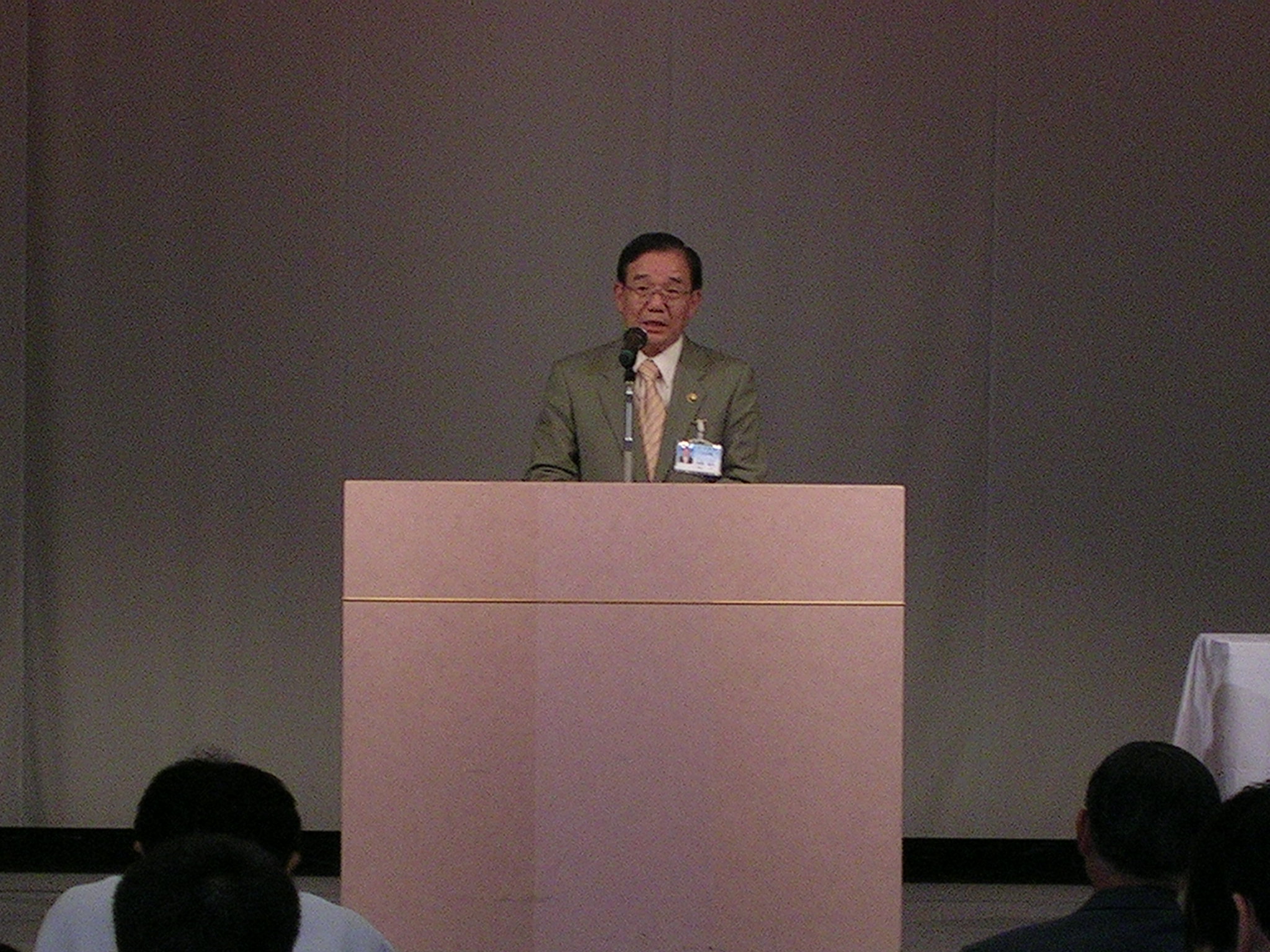 【村井 政也市長　あいさつ】の写真
