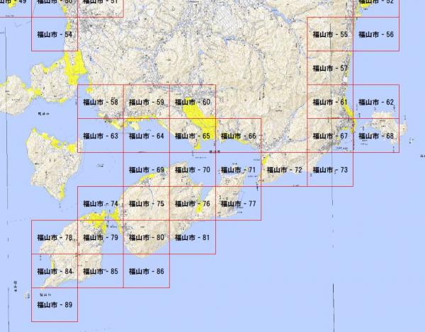 津波災害警戒区域位置図（福山市③）