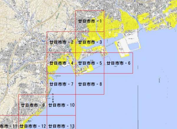 津波災害警戒区域位置図（廿日市市①）