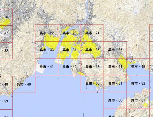 津波災害警戒区域位置図（呉市②）