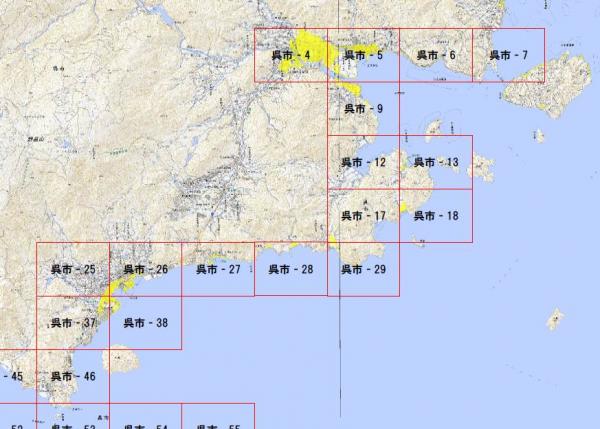 津波災害警戒区域位置図（呉市③）