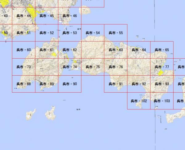 津波災害警戒区域位置図（呉市⑤）