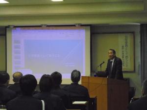 広島西警察署員に対する講演