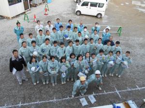 宮島工業高校生の集合写真