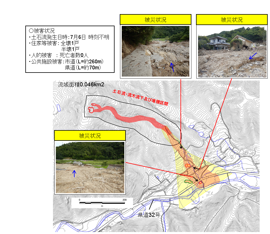 蚊無中西谷　正面図