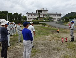 ②消火作業の説明