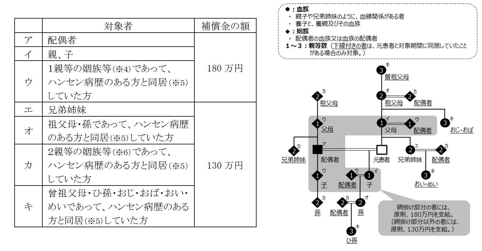 ハンセン病対象者