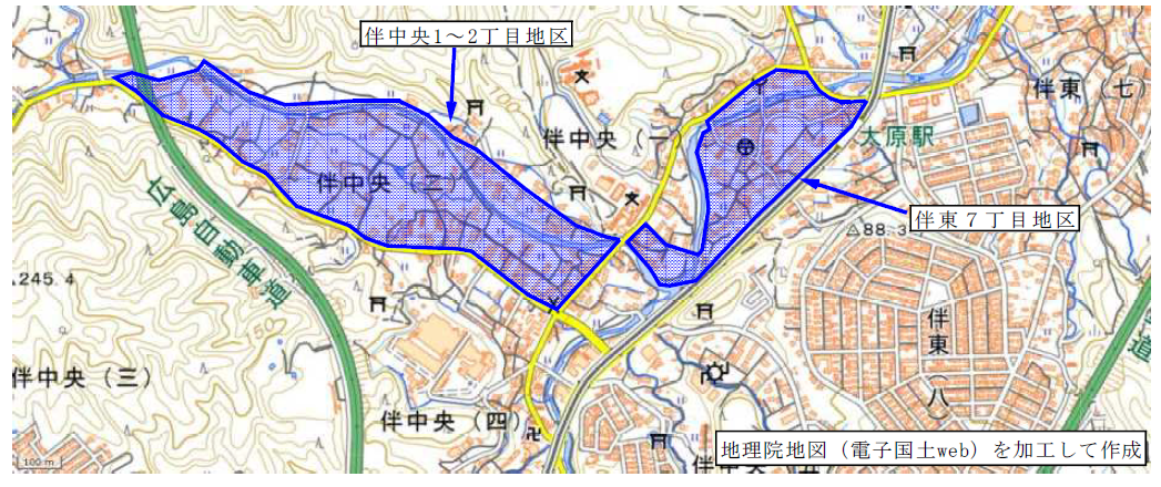 伴中央１～２丁目地区