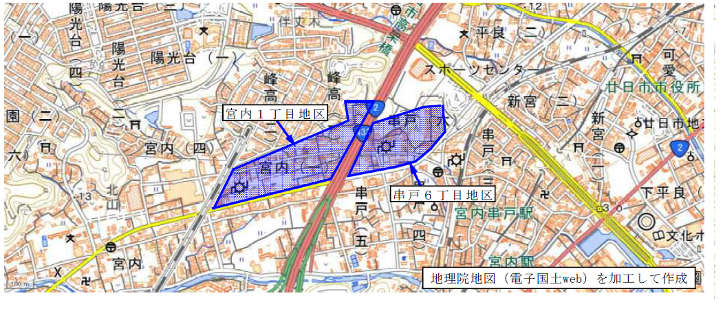 宮内１丁目地区