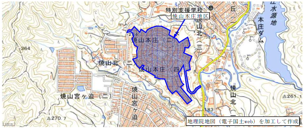 焼山本庄１～４丁目地区