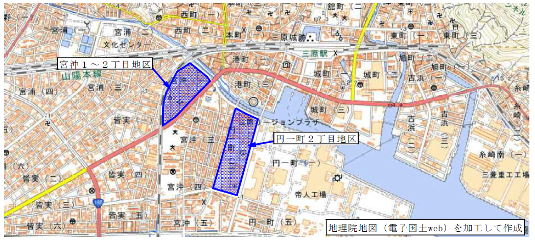 宮沖１丁目～２丁目地区