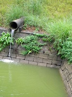 ②貯水池の水位