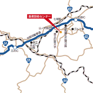 畜産技術センターの地図