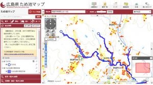 広島県ため池マップ