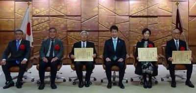 令和２年度広島県地域文化功労者表彰記念写真