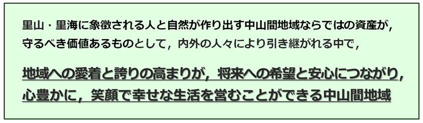 将来にわたって目指すべき姿の図