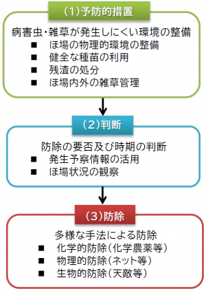 図　IPMの基本的な実践方法