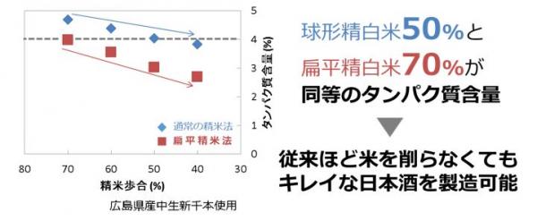 タンパク質含有量グラフ