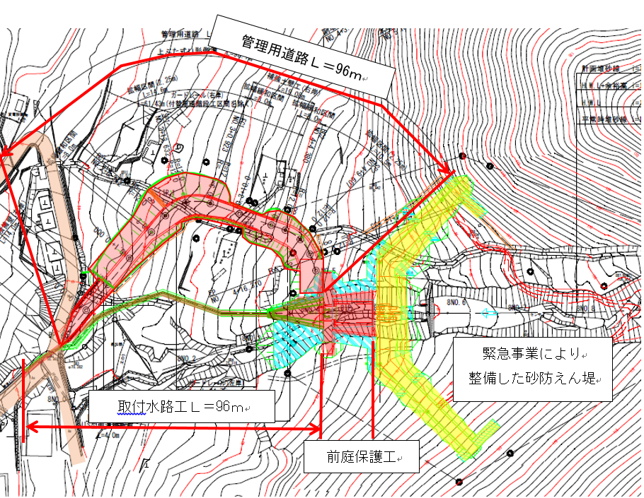 賀茂川支川８　平面図