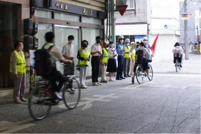 尾道警察署交通安全街頭指導２