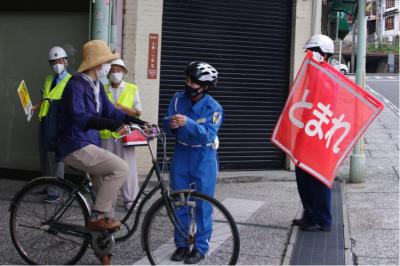 尾道警察署交通安全街頭指導４