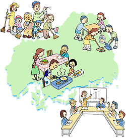 広島県男女共同参画推進条例のイメージ