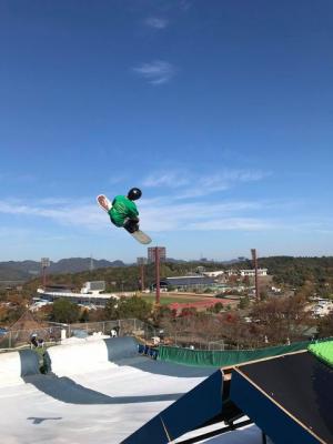 県立びんご運動公園　冒険の森内　スキー・スノボ　ジャンプ台