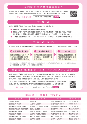 妊婦検診用啓発チラシ裏