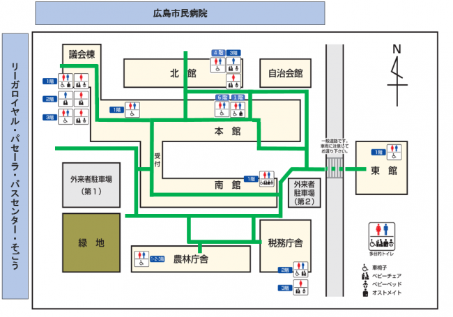 県庁舎配置図