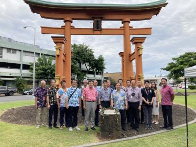 ハワイ厳島神社記念撮影２