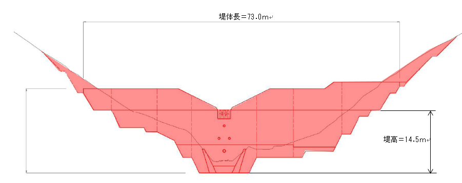 賀茂川支川33　えん堤正面図修正