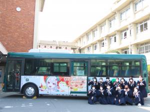 広島県立海田高等学校でのお披露目会