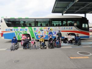 広島県立西条特別支援学校でのお披露目会