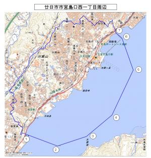 廿日市市宮島口西一丁目周辺