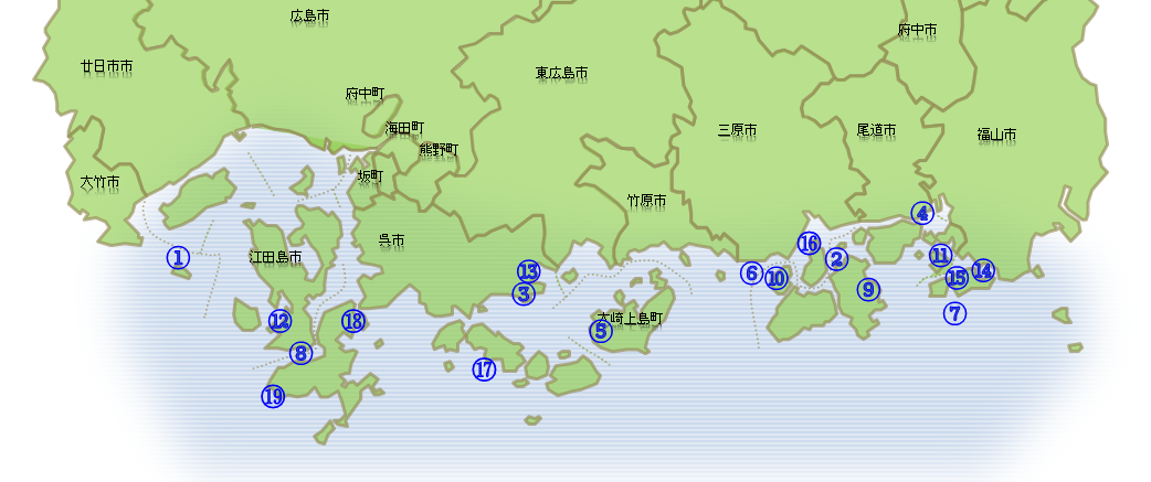 自然海浜保全地区の位置図