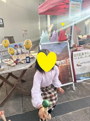 けん玉の技を披露してくれたお子さん