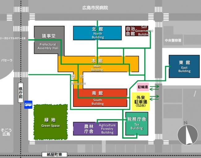 広島県庁庁内図面