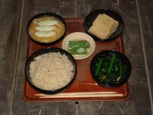 塗師屋の食事（精進料理）