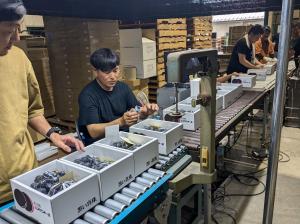 出荷前の品質検査の様子