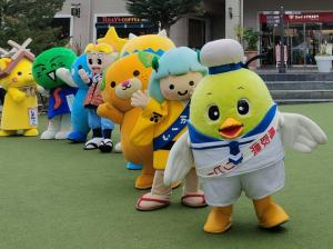 ９県のご当地キャラクター