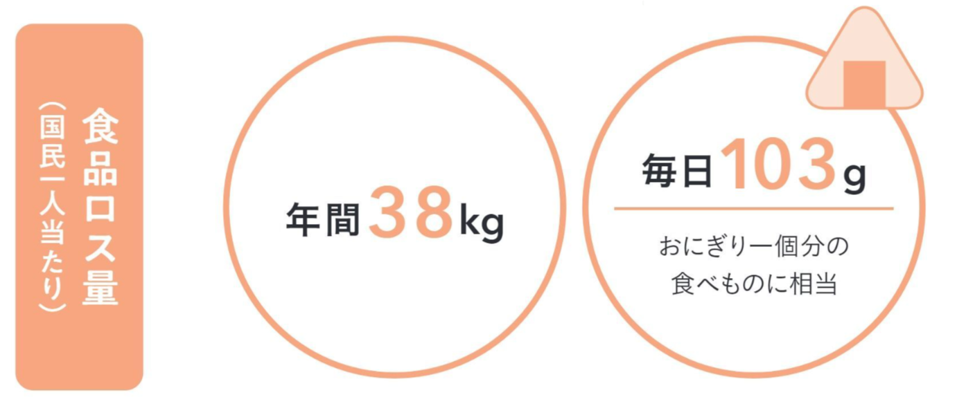 国民一人当たりの食品ロス量