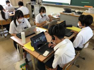 交流授業の様子
